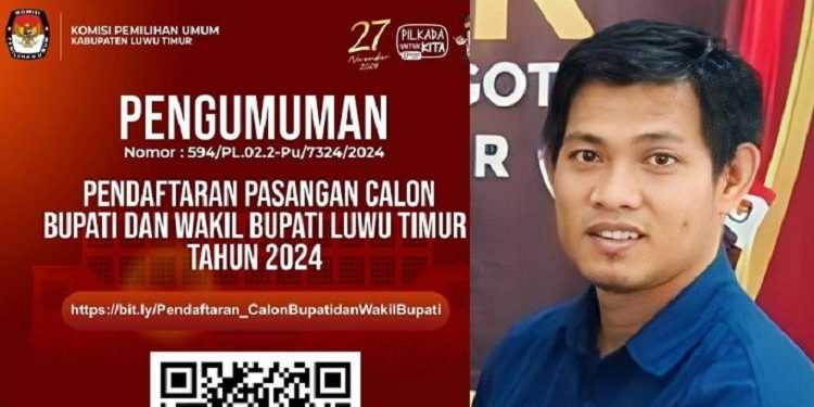 Komisioner KPU Luwu Timur, Yusril Hidayat.