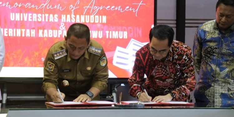 Pemkab Luwu Timur menjalin kerja sama dengan Universitas Hasanuddin (Unhas) dalam bidang pendidikan, kesehatan, dan pengembangan sumber daya manusia. (Foto: Dinas Kominfo SP Luwu Timur)