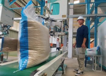 Ilustrasi pabrik penggilingan gabah modern. (Foto: Antara)