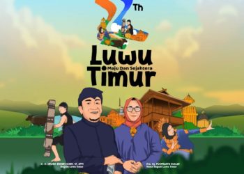 Makna logo dan tema HUT ke-22 Luwu Timur. (Foto: ist)