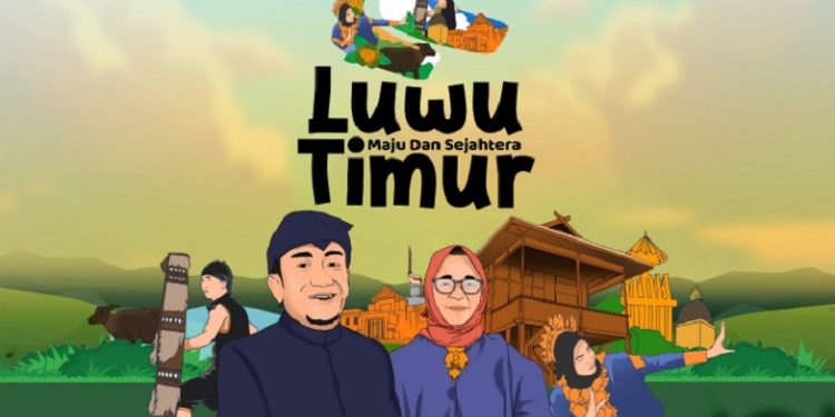 Makna logo dan tema HUT ke-22 Luwu Timur. (Foto: ist)