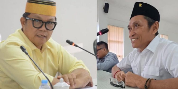 Ketua Fraksi Golkar, Aripin dan Ketua Fraksi PDIP, Muhammad Nur.