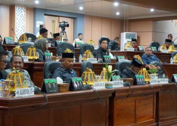 Suasana rapat paripurna DPRD Luwu Timur, Rabu 11 Juni2025.