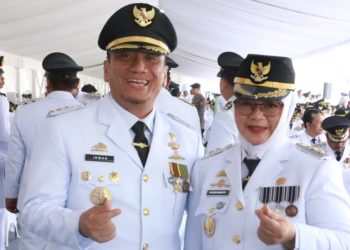 Capaian 100 hari kerja Bupati dan Wakil Bupati Luwu Timur, Irwan Bachri Syam dan Puspawati Husler. (Foto: Kominfo SP Lutim)