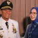 Bupati Luwu Timur, Irwan Bachri Syam bersama istri, Ani Nurbani. (Foto: Dok.Kominfo SP Lutim)