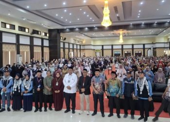 Penyambutan Jemaah haji keloter 12 (Makassar, Maros dan Luwu Timur) di Asrama Haji Sudiang, Kamis 19 Juni 2025. (Foto: Dinas Kominfo SP Lutim)