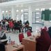 Para pemain Perslutim Luwu Timur menjalani screening di Gedung Pemuda Masamba, Jumat (18/7/2025) sebelum tampil di Pra Porprov ke-18. (Foto: ist)