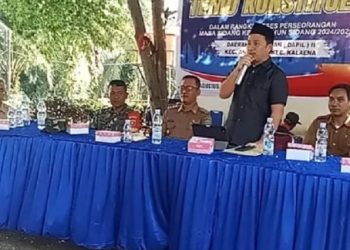 Legislator PAN, Abdul Halim temu konstituen Dapil II di Desa Tawakua, Selasa 12 Agustus 2025. (Foto: IG kecamatanangkona)