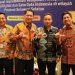 Sejumlah pejabat Pemkab Luwu Timur menghadiri rakor Sinkronisasi Implementasi Kebijakan Percepatan Transformasi Digital dan Satu Data Indonesia wilayah Sulawesi Selatan, di Hotel Claro, Makassar, Kamis (07/08/2025). (Foto: Warta Lutim)
