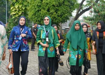 Ketua Dekranasda Luwu Timur, dr. Ani Nurbani Irwan, hadiri Rakernas Dekranas di Jakarta, Selasa 23 September 2025. (Foto: Warta Lutim)