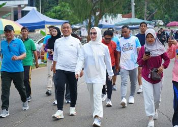 Bundaran Batara Guru di Lutim Ramai, Ribuan Warga Padati Program Sabtu Sehat Juara