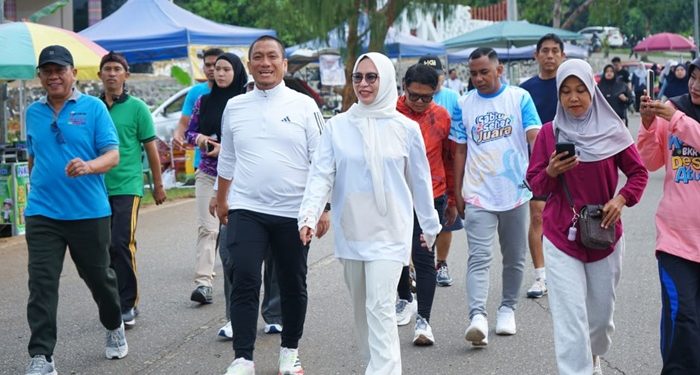 Bundaran Batara Guru di Lutim Ramai, Ribuan Warga Padati Program Sabtu Sehat Juara