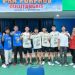 Atlet dan ofisial cabor Bulutangkis Luwu Timur foto bersama usai bertanding pada Kualifikasi Porprov Sulsel 2026, di Makassar Jumat 26 September 2025. (Foto: IST)