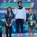Nadya Chumaera Azzahra meraih podium tertinggi pada Kejuaraan Renang Athirah Cup III di Kolam Renang Unhas Makassar, Kamis 9 Oktober 2025. Foto: IST