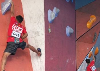 Cabor panjat tebing Luwu Timur lolos Porprov Sulsel 2026. Foto: IST