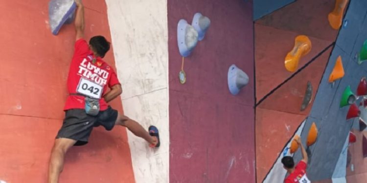Cabor panjat tebing Luwu Timur lolos Porprov Sulsel 2026. Foto: IST