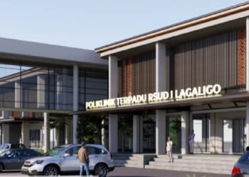 Konsep rencana pembangunan Poliklinik Terpadu yang merupakan bagian dari pengembangan PRSUD I Lagaligo. Foto: IST