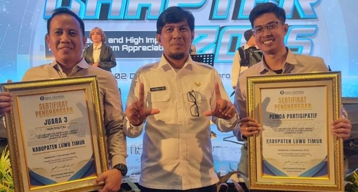 Luwu Timur Raih Dua Penghargaan Digital dari Bank Indonesia