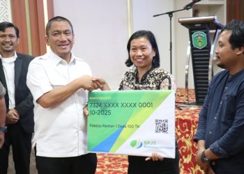 Pemkab Lutim Launching Program BPJS Ketenagakerjaan untuk 12.800 Pekerja Rentan