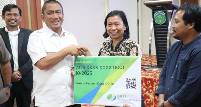Pemkab Lutim Launching Program BPJS Ketenagakerjaan untuk 12.800 Pekerja Rentan