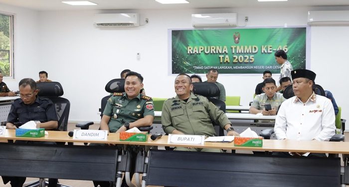 Bupati Luwu Timur Ikuti Rapurna TMMD ke-46, Tekankan Pentingnya Kolaborasi Bangun Desa