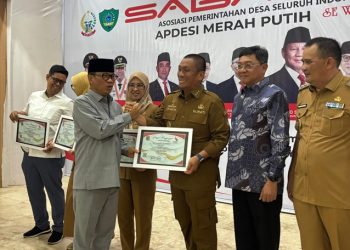 Bupati Lutim Terima Penghargaan Kepala Daerah Peduli Desa di Ajang Saba Desa APDESI
