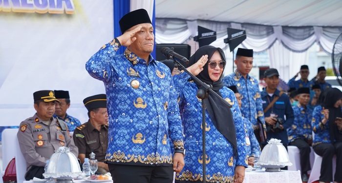 Bupati dan Wakil Bupati Lutim Pimpin Upacara HUT KORPRI ke-54 Tahun 2025