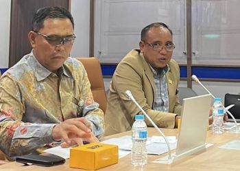 Anggota DPRD Luwu Timur, Sarkawi Hamid saat audiensi dengan Perum Bulog di Jakarta, Rabu (3/12/2025). Foto: FB Sarkawi Hamid