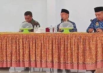 Rakor pemerintah Kecamatan Burau di Aula Kantor Camat, Senin, 17 November 2025. FOTO: IST