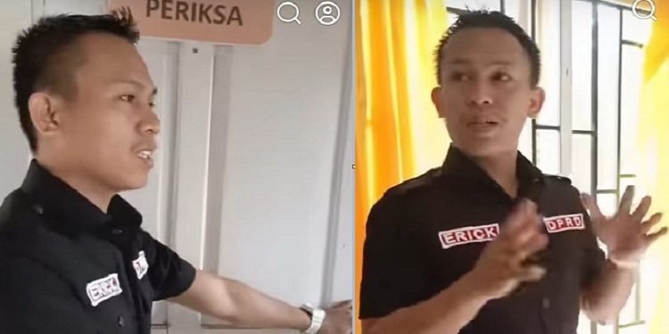 Anggota DPRD Luwu Timur dari Fraksi PDIP, Erick Estrada meninjau kondisi Pustu Matompi, Jumat 10 November 2025.
