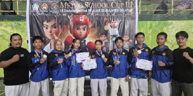 PERKEMI Lutim raih empat medali di Metro School Cup III Makassar, pada 22-23 November 2025. Foto: IST