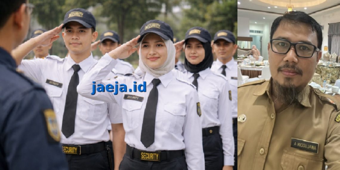 Ilustrasi pelatihan security. Foto kanan: Kepala Dinas Pemberdayaan Masyarakat dan Desa Luwu Timur, Awaluddin.