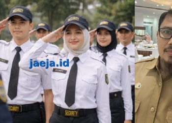 Ilustrasi pelatihan security. Foto kanan: Kepala Dinas Pemberdayaan Masyarakat dan Desa Luwu Timur, Awaluddin.