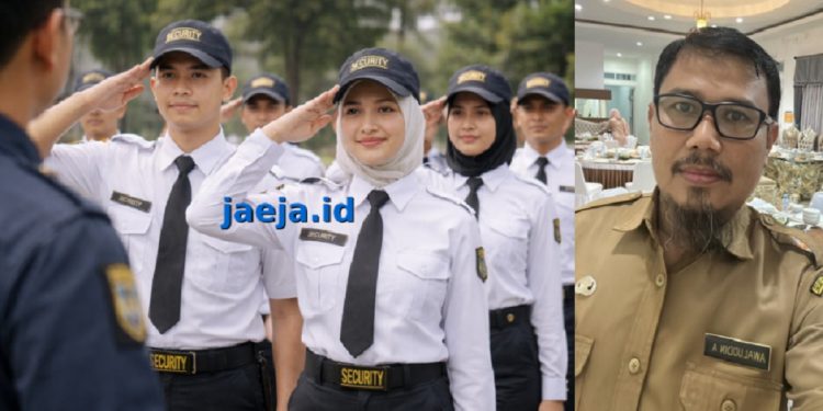 Ilustrasi pelatihan security. Foto kanan: Kepala Dinas Pemberdayaan Masyarakat dan Desa Luwu Timur, Awaluddin.