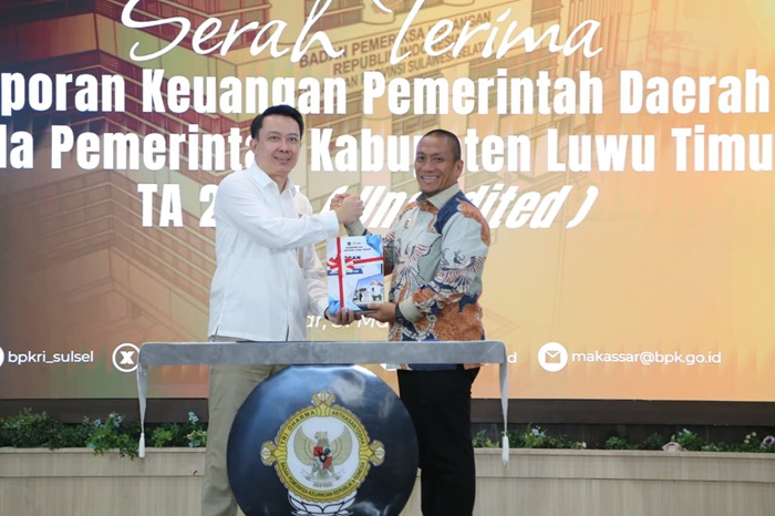 Bupati Lutim Serahkan LKPD 2025 ke BPK Sulsel, Tegaskan Komitmen Transparansi Keuangan