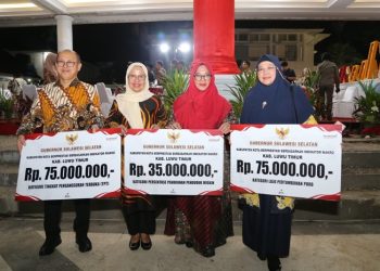 Luwu Timur Borong Tiga Penghargaan Kinerja Pembangunan di Sulsel