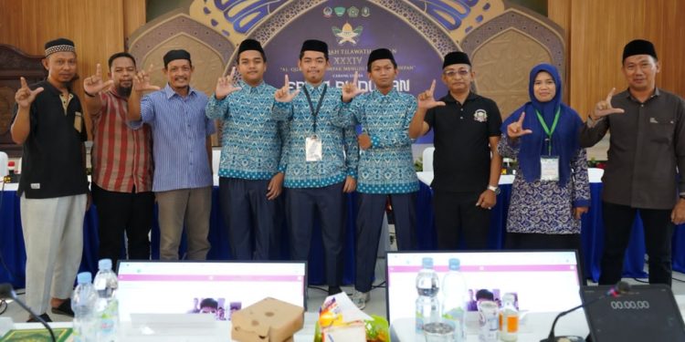 Sejumlah peserta dan pelatih kontingen Luwu Timur di MTQ ke-34 Sulsel 2026. Foto: Kominfo-SP