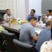 Bupati Luwu Timur, Irwan Bachri Syam, memimpin rapat persiapan Peringatan Hari Jadi ke-23 Kabupaten Luwu Timur di Ruang Rapat Kerja Bupati, Sabtu (18/4/2026). Foto: Kominfo-SP