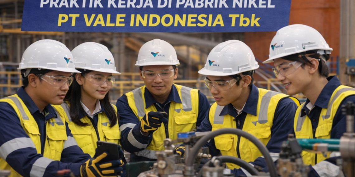 Ilustrasi prgoram kerja praktik di PT Vale Indonesia Tbk.