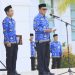 Sekda Luwu Timur, Ramadhan Pirade membacakan sambutan Menteri Dalam Negeri RI, Muhammad Tito Karnavian pada peringatan HUT ke-30 Otonomi Daerah, Senin (27/04/2026). Foto: Kominfo-SP