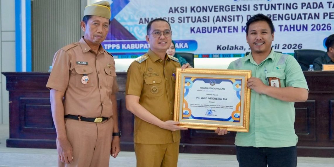 Pemerintah Kabupaten Kolaka mengapresiasi PT Vale Indonesia atas peran aktifnya dalam mendukung upaya percepatan penurunan stunting di daerah. Foto: Tim Comm Vale