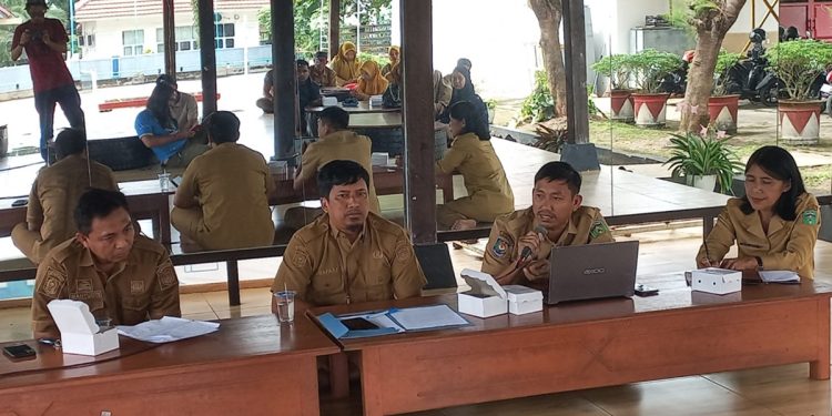 Rapat persiapan pelaksanaan Bupati Cup dan Liga Pelajar dalam rangka HUT ke-23 Luwu Timur, di Pendopo Disparmudora Luwu Timur, Senin (13/4/2026). Foto: jaeja.id