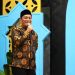 Bupati Luwu Timur, Irwan Bachri Syam menyampaikan sambutan dalam acara halal bihalal PT Vale Indonesia dan jajaran Forkopimda di Sorowako, Jumat, 17 April 2026. Foto: Kominfo-SP