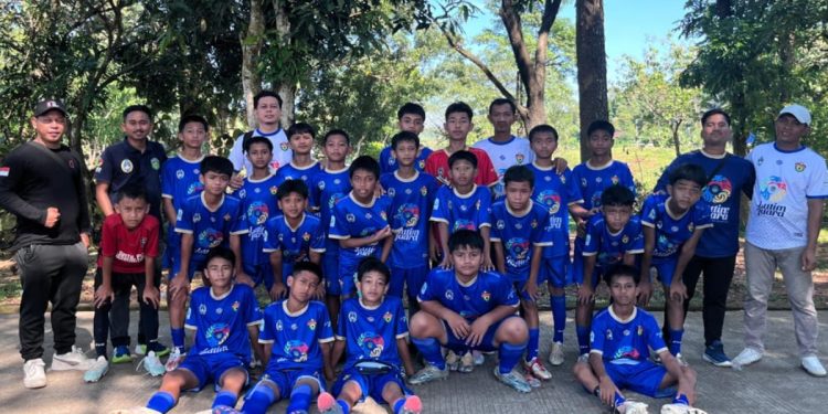 Skuad Perslutim Luwu Timur U13 di Piala Soeratin U13 Sulsel 2026. Foto: Dok.PSSI Lutim