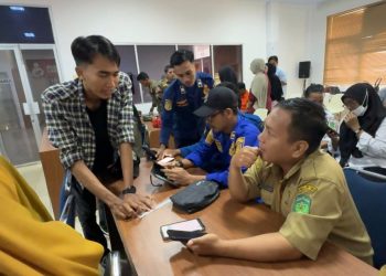 Simulasi call center 112 di Aula Dinas Kominfo-SP, Selasa (26/05/2026). Foto: Kominfo-sp