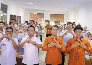 Dinas Kominfo-SP menggelar PSS dan EPSS bagi seluruh Agen Statistik Pemkab Lutim (OPD) di Media Center Diskominfo-SP, Rabu (13/05/2026). Foto: Kominfo sp