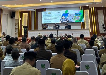 Rakor pengarahan dan pendampingan hukum program Pandu Juara di Aula Sasana Praja Kantor Bupati Luwu Timur, Selasa (19/5/2026). Foto: Kominfo-SP