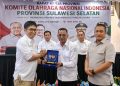 Raker KONI Sulsel di Makassar, Sabtu (13/06/2026) menetapkan Kabupaten Luwu Timur sebagai tuan rumah tunggal Porprov ke-19 Sulsel 2030.