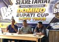 Rapat panitia turnamen domino Bupati Luwu Timur Cup 2026, di Gardu Teduh, Malili, Selasa (02/06/2026). Foto: Jaeja.id