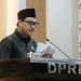 Juru bicara Fraksi Golkar, Bangkit Reformansyah, menyampaikan pandangan akhir fraksi pada rapat paripurna persetujuan Ranperda Perumdam Waemami di DPRD Luwu Timur, Kamis (04/06/2026).